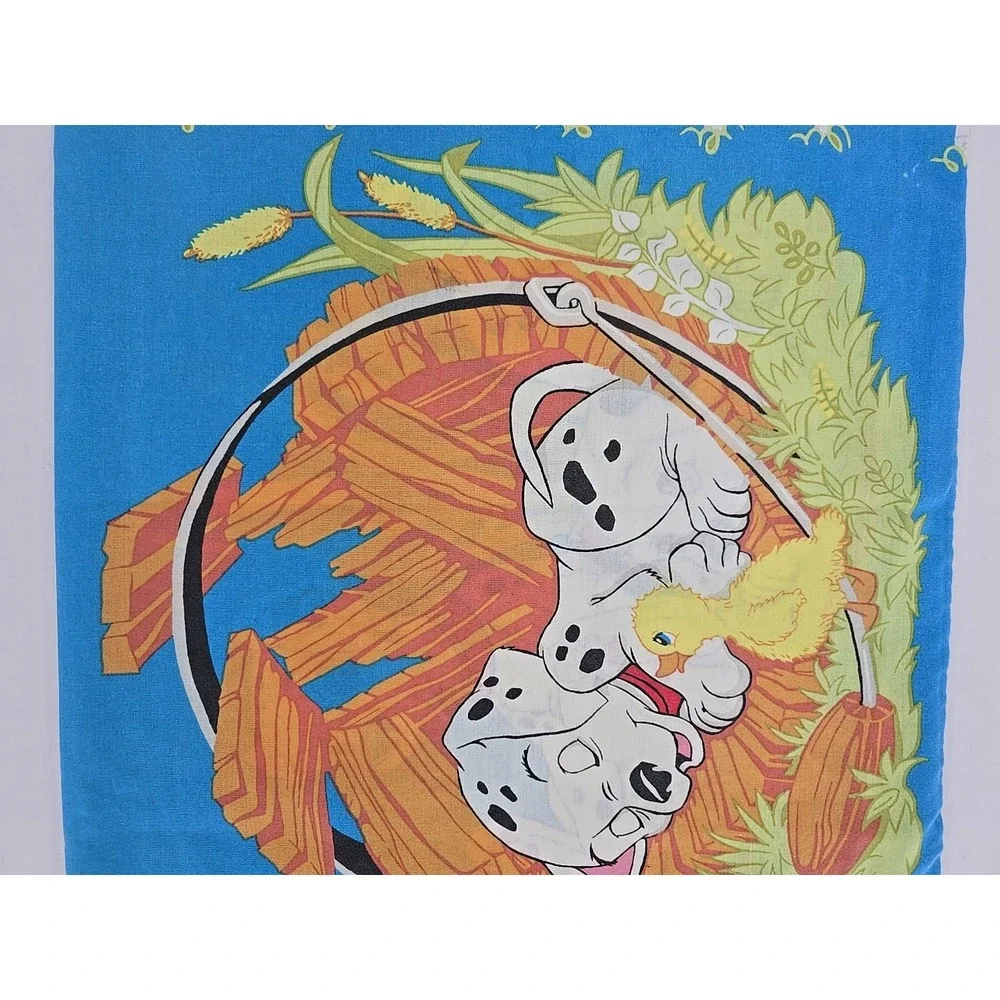 Vintage‎ Disney 101 Dalmatians Pillowcase USA Made Poly Cotton - Very Cool!